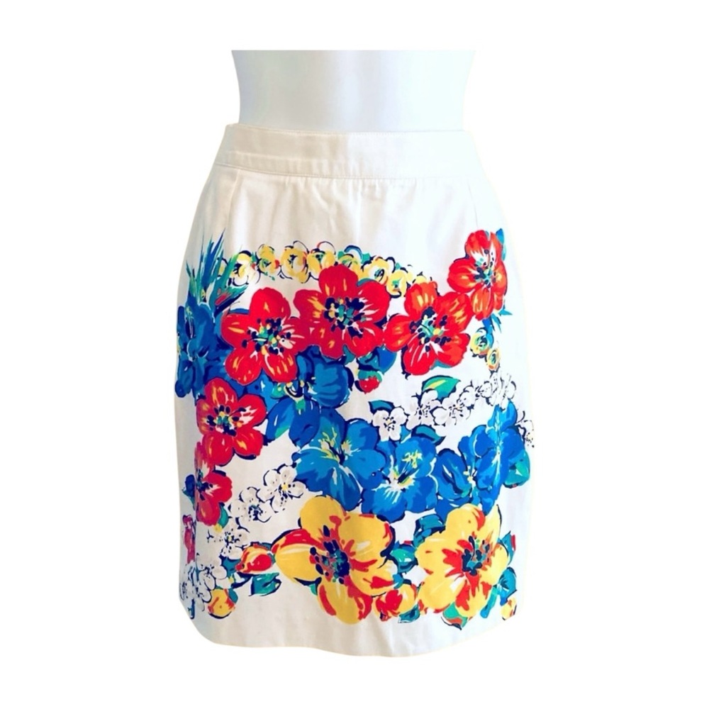 Escada Floral Pencil Skirt - Picture 2 of 13